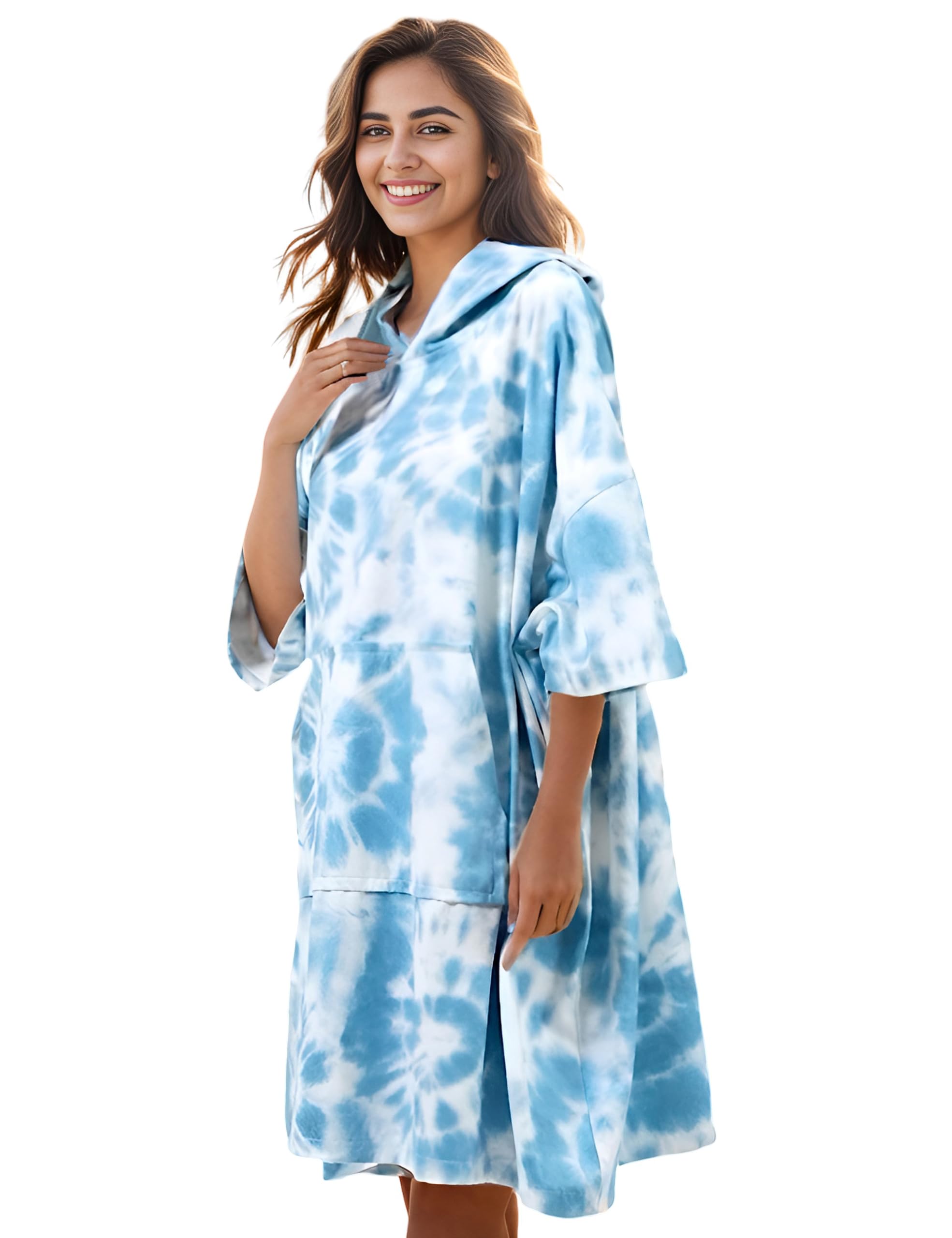 Toalla de Surf​ Baño de Toalla con Bolsillo Toalla de Talla Grande